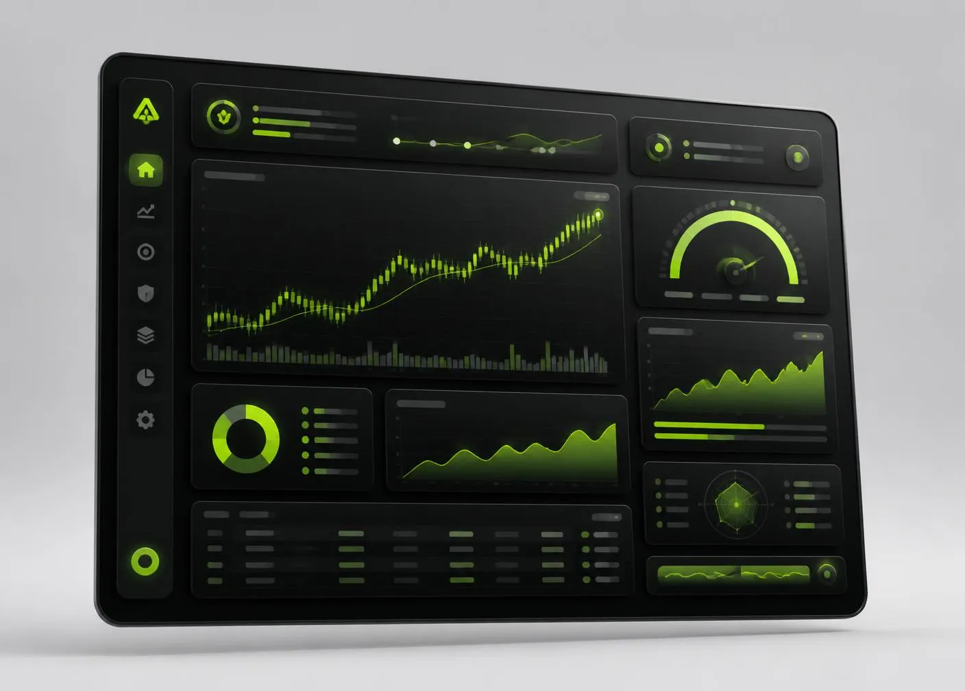 Sovenka autopilot dashboard with portfolio charts and risk gauges